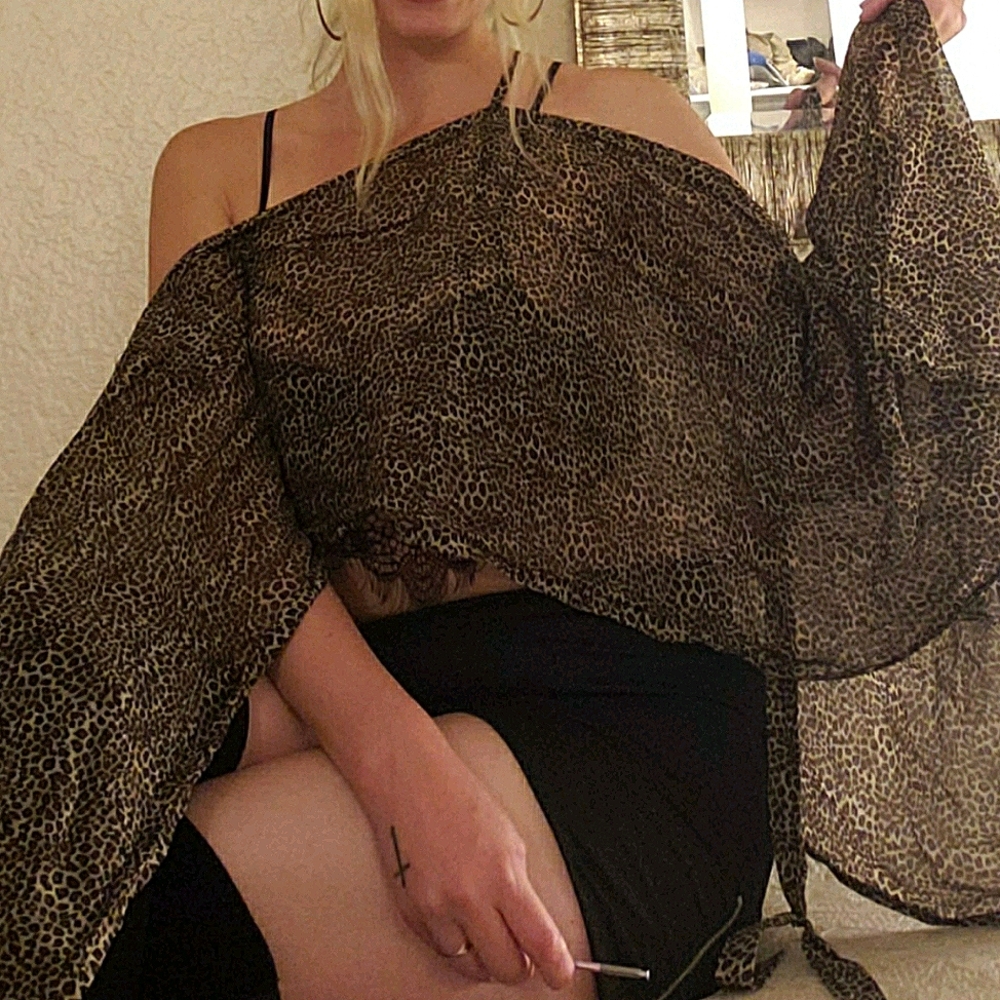 Leopard Print Cardigan